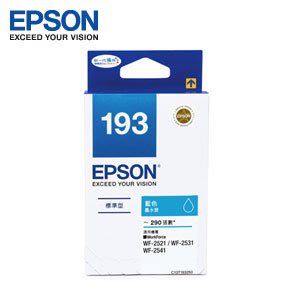 【葳狄線上GO】EPSON 193 原廠藍色墨水匣 (T193250) 適用 WF-2631/WF-2651