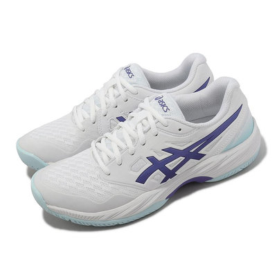 【asics】~亞瑟士 GEL-COURT HUNTER 3 女羽球鞋 羽排鞋 1072A090-100 白紫