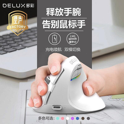 【臺灣出貨】 Delux多彩M618mini 新一代 人體工學滑鼠 垂直滑鼠 蝸式滑鼠 防滑鼠手 版