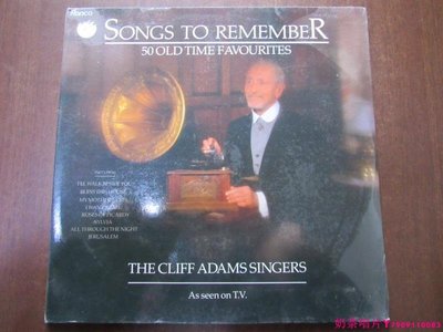 未拆 The Cliff Adams Singers  Songs To Remember 英版 2LP黑膠ˇ奶茶唱片