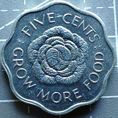 【二手】 塞舌爾硬幣1972年5分FAO1680 錢幣 硬幣 紀念幣【明月軒】