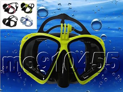 SJ6000潛水眼鏡 潛水面罩 潛水面罩 防水眼鏡 GOPRO4/3/3 SJ5000 浮潛眼鏡 潛水 浮潛 潛水配件