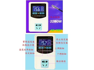 AC110V 10A LCD 溫度控制風扇加濕器