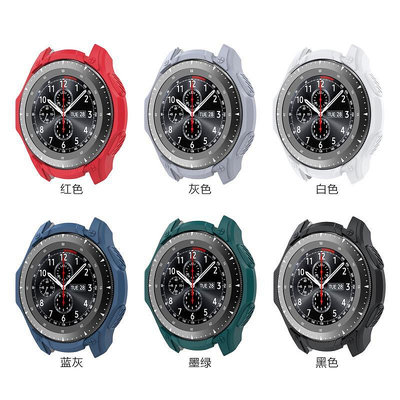 手錶帶適用三星手錶Gear S3保護套TPU三防錶殼Galaxy Watch46mm防摔殼
