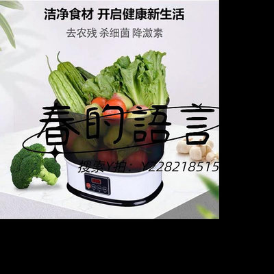 洗菜機臭氧果蔬清洗機家用多功能洗菜機去除農殘食材解毒除菌消毒凈化器