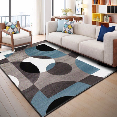 北歐簡約風格地毯客廳現代幾何沙發茶幾墊臥室床邊家用地毯長方形,定價[購買請咨詢】