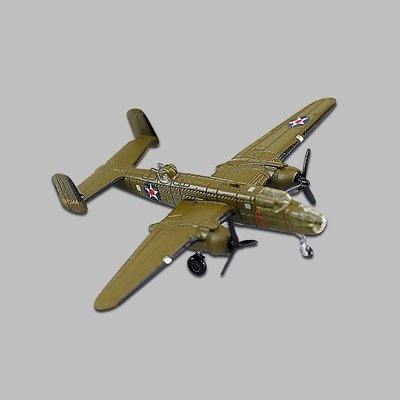 1:200 B25轟炸機b-25飛機模型美國合金仿真戰斗機成品擺件模型【爆款】