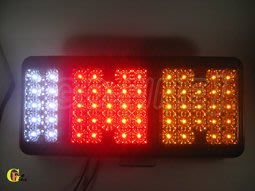 GO-FINE 台製 黃-紅-白三色24V 3線2段 LED尾燈 後燈 后燈 方向燈FUSO SCANIA 5564