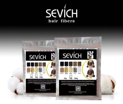 sevich增髮纖維補充包50克"黑色"(送專用空瓶)