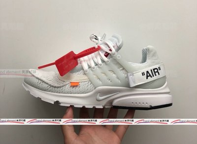 美澳代購OFF-WHITE x Nike Air Presto AA3830-002 THE TEN 10 魚骨白黑