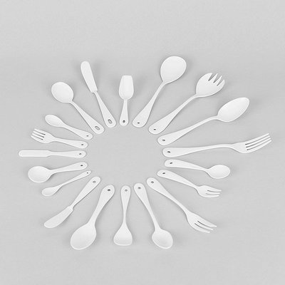 日本進口高桑金屬 elfin Blanc 白色琺瑯餐具 搪瓷刀叉~特價