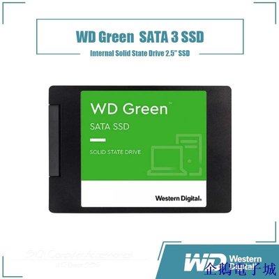 溜溜雜貨檔Wd Green SSD SATA3 120GB 240GB 480GB 1TB SSD 內部固態驅動器 2.5"