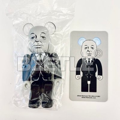 BEETLE BE@RBRICK S43 盒抽 希區考克 ALFRED HITCHCOCK 恐怖電影 庫柏力克熊 100