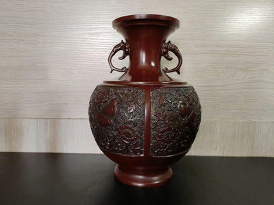 日本銅花瓶782