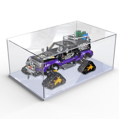 亞克力防塵盒適用樂高42069極限雪地探險車展示模型玩具透明~芙蓉百貨
