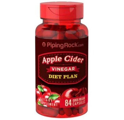 【天然小舖】Piping Rock 現貨 Apple Cider Vinegar Diet 蘋果醋 84顆