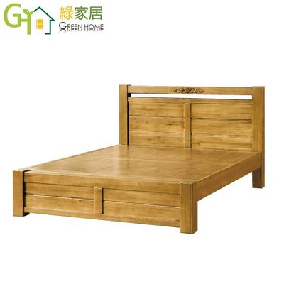 【綠家居】藍姆 時尚5尺實木雙人床台(不含床墊)