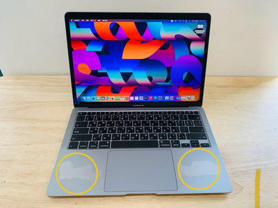 2020年 MacBook Air 13吋 i3 8G 256G 太空灰 灰色 蘋果電腦 236次 沒有盒裝