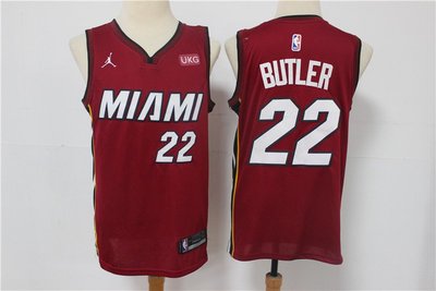 吉米·巴特勒 (Jimmy Butler)NBA邁阿密熱火隊 球迷版 紅色 球衣 22號