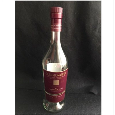 GLENMORANGIE格蘭傑12年雪莉桶酒風味單一麥芽威士忌大容量空酒瓶(1.5L)/多用途玻璃空瓶/空洋酒瓶