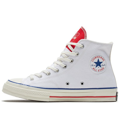 全新真品 Converse Chuck Taylor 70s 三星標 高筒 白色 白藍紅 復刻 帆布鞋 166826C 23.5cm
