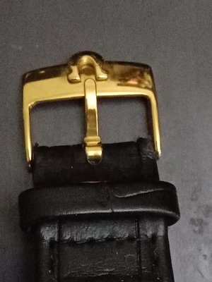 歐米加OMEGA 手錶帶金黃色扣子.瑞士製全新品..帶扣尺寸：寬有16mm.及18mm及20mm三種尺寸.拍賣為一個價.附皮帶串針一支.不附錶帶.錶帶買家需自購