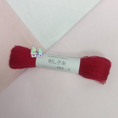 【HM】刺子繡線-Hobbyra Hobbyre刺子繡線-NO.103 紅色