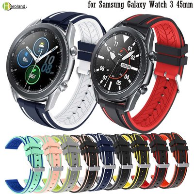 適用於 Samsung Galaxy Watch 3 45mm Smartwatch 錶帶手鍊 Wirststrap 腕