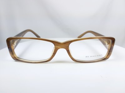 『逢甲眼鏡』BURBERRY 光學鏡框 全新正品 棕色仿木紋膠框 經典款【B2042 3083】