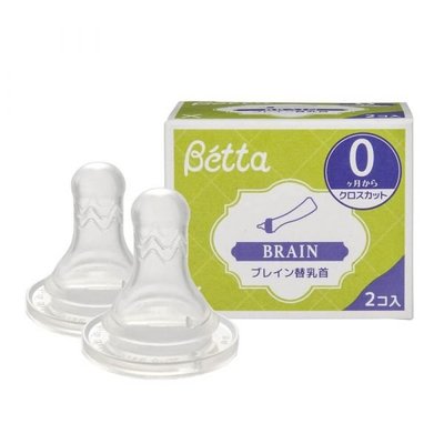 日本Dr.Betta 仿母乳食感（標準）替換奶嘴- (Brain/兩入)