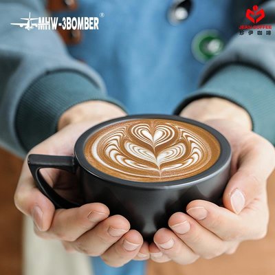 MHW-3BOMBER轟炸機澤田杯 陶瓷杯咖啡杯 專業拿鐵藝術拉花杯壓紋