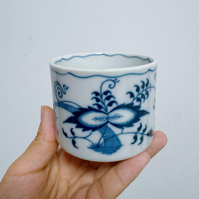 【二手】日本Bluedanube藍色多瑙河藍洋蔥咖啡杯36662【古玩天下】古玩 收藏 古董