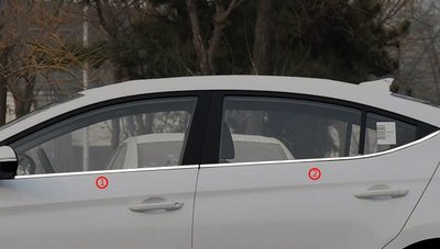 【車王汽車精品百貨】現代 Hyundai Super Elantra 車身飾條 車窗飾條 保護條 下窗