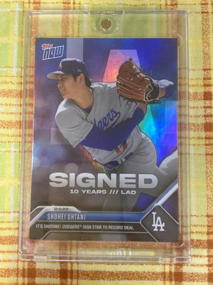 大谷翔平 2023 Topps Now OS-21 SP 轉戰道奇第一張球員卡 投手 變體版 SP 限量款 值得珍藏