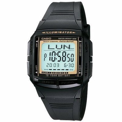 CASIO 手錶 歷久不衰熱銷DATABANK系列DB-36-9A 街頭潮流必備配件~DB-360