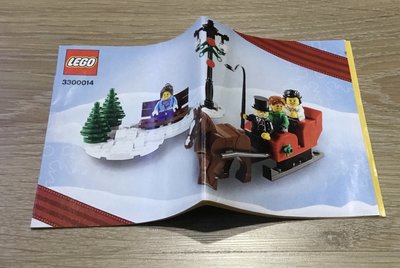 二手樂高 Lego 3300014 聖誕節系列 限定版 馬車 馬 雪橇