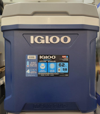 【小如的店】COSTCO好市多線上代購~Igloo MaxCold 58公升滾輪冰桶/行動冰箱(1入) 1654526