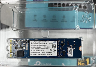 二手良品 INTEL OPTANE MEMORY M10  16GB M.2 SATA硬碟提升速度使用