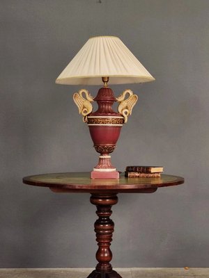 義大利 瓷雕刻燈座 大座 貴族 古典 桌燈 檯燈  l0499 【卡卡頌  歐洲古董】✬