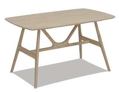 ☆[新荷傢俱] ☆水洗白實木餐桌 4.5尺餐桌  135公分簡約時尚設計款餐桌**