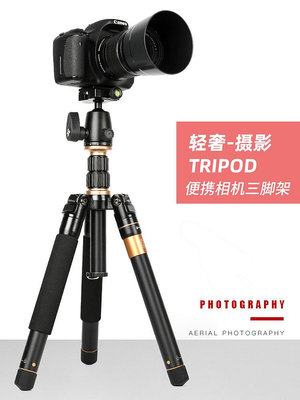相機三腳架輕裝時代Q555P三腳架便攜單反相機微單攝影碳纖維三角架手機支架