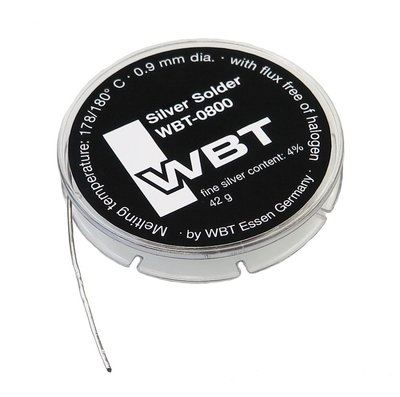 【音逸音響】發燒音響焊錫．含銀》德國 WBT-0800 (42g) 小卷裝