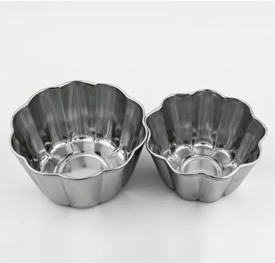 台灣製 304不鏽鋼花朵布丁杯(小) 蛋糕模 茶碗蒸 果凍模 烘焙烤模具