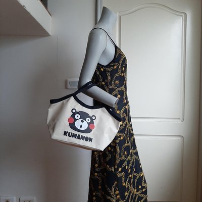 【kuttoi】全新熊本熊KUMAMON米色手提袋.購物袋.便當袋