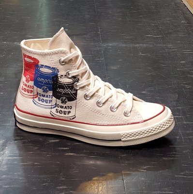 Converse All Star Andy Warhol 安迪沃荷 罐頭 1970s 黑標 米白色 147121C