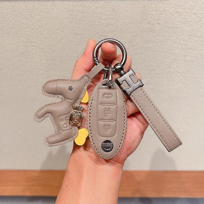 尼桑鑰匙套 NISSAN 鑰匙套 Kicks Sentra X-Trail Tida 甄選優質牛皮鑰匙包 日產鑰匙套