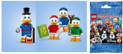 [全新未拆袋公司貨] LEGO 71024 迪士尼人偶2 唐老鴨 史高治+休依+杜依+路依 4隻合售