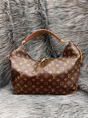 Authentic Louis Vuitton Sully MM Monogram M40587 Hobo Bag Exterior