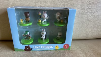 LINE FRIENDS 小公仔系列 6入 FIGURE COLLECTION 熊大 兔兔 莎莉 饅頭人 禮盒裝 可愛
