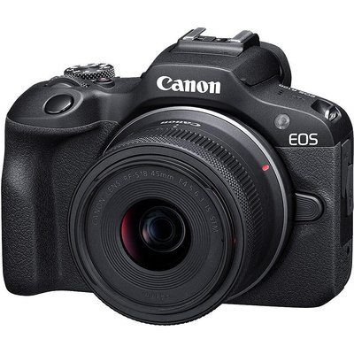 Canon EOS R100 單鏡組〔RF-S 18-45 IS STM〕2410萬像素 入門級 APS-C 無反相機 微單眼 WW
